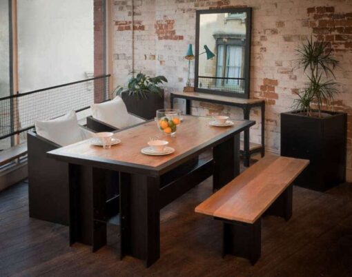 ironfire dining table & planter