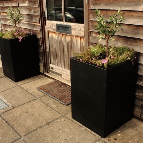 Ironfire industrial style steel planters