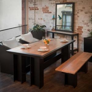 ironfire industrial dining table